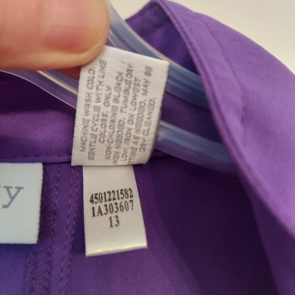 Zenergy Chicos Womens Athletic jacket coat size XL 3 zip up Purple lightweight - Picture 6 of 9